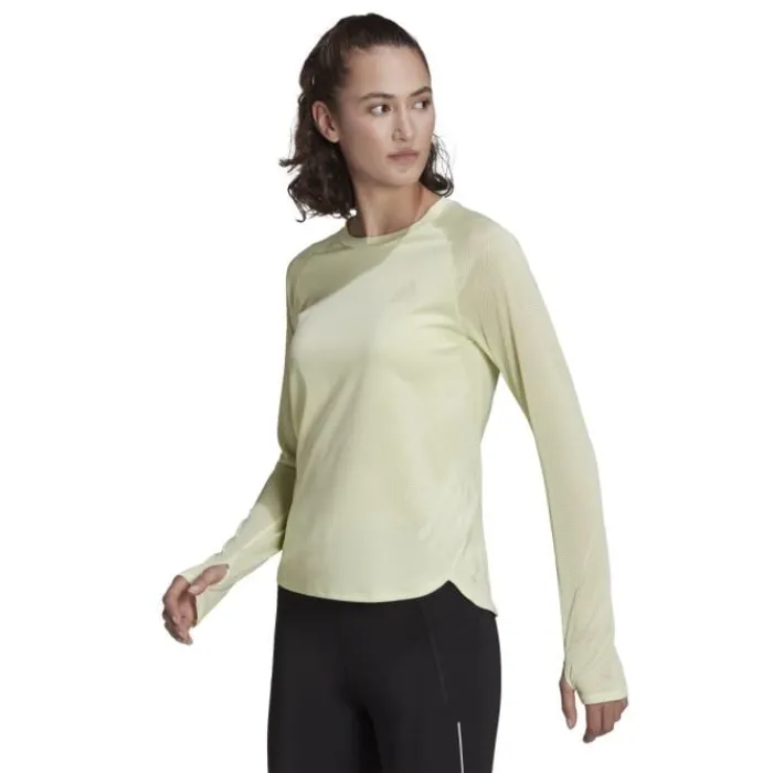adidas Running Tops & T-shirts^Adizero Long Sleve Green