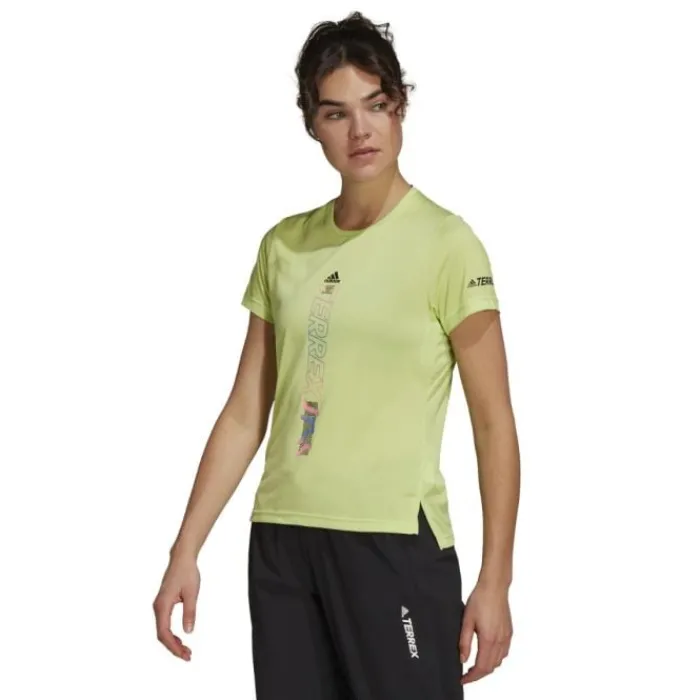 adidas Running Tops & T-shirts^Agravic Shirt Green