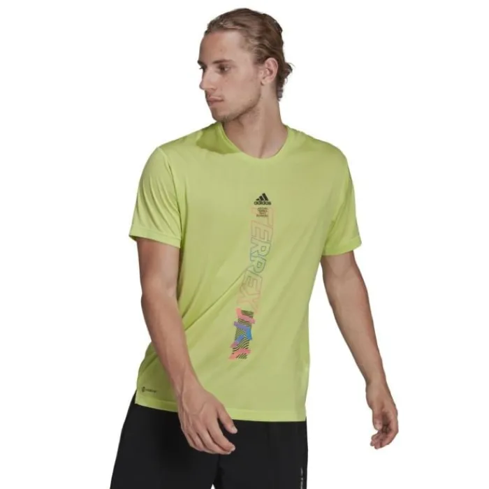 adidas Running Tops & T-shirts^Agravic Shirt Green