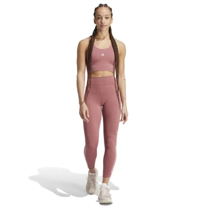 adidas Running Leggings & Pants^Dailyrun 3 -Stripes 7/8 Tights Red
