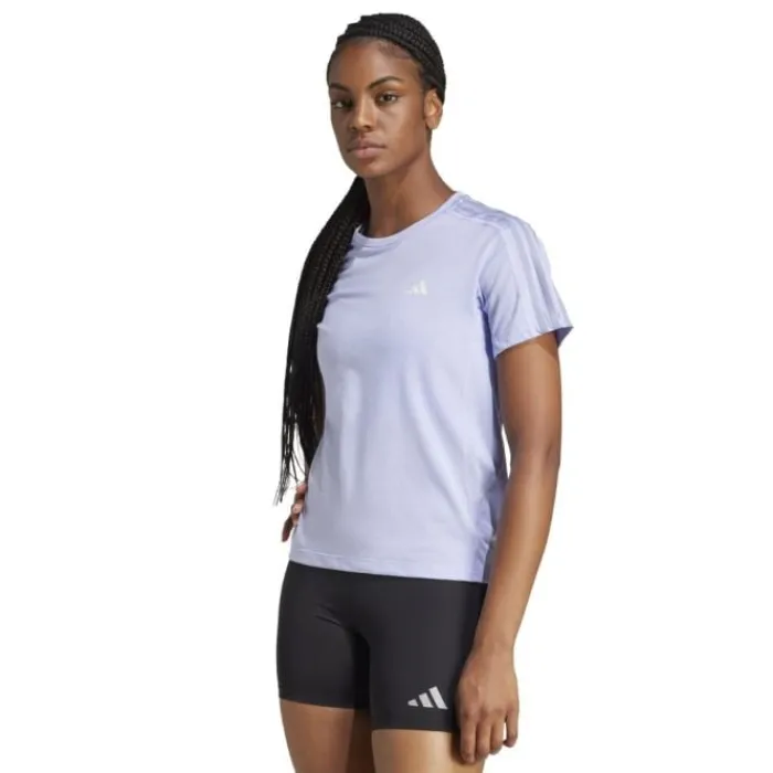 adidas Running Tops & T-shirts^Own The Run E 3-Stripes T-shirt Blue