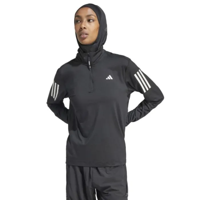 adidas Running Tops & T-shirts^Own The Run Half-Zip Black