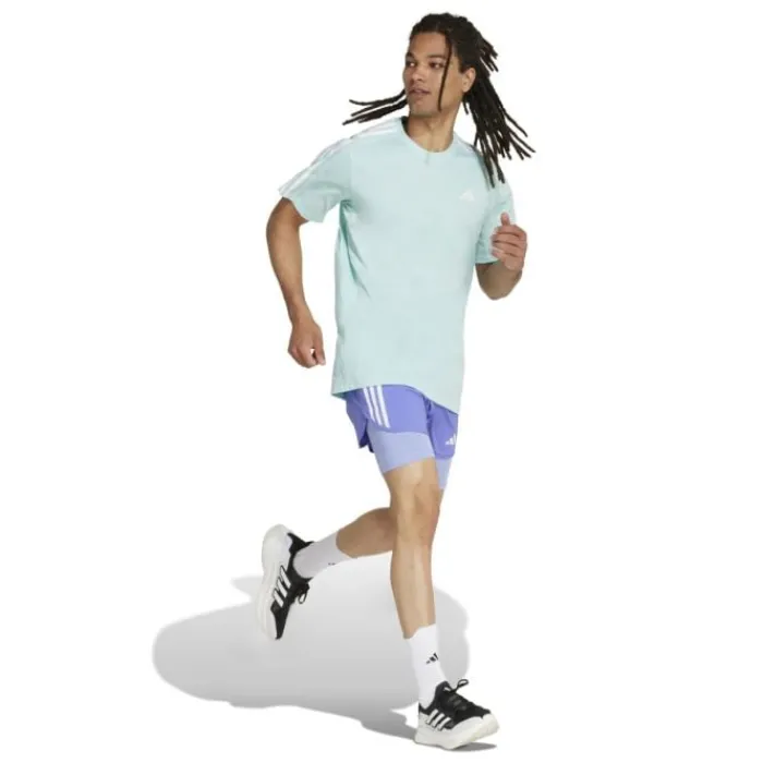 adidas Running Shorts^Own The Run 3-Stripes 2in1 Shorts Purple