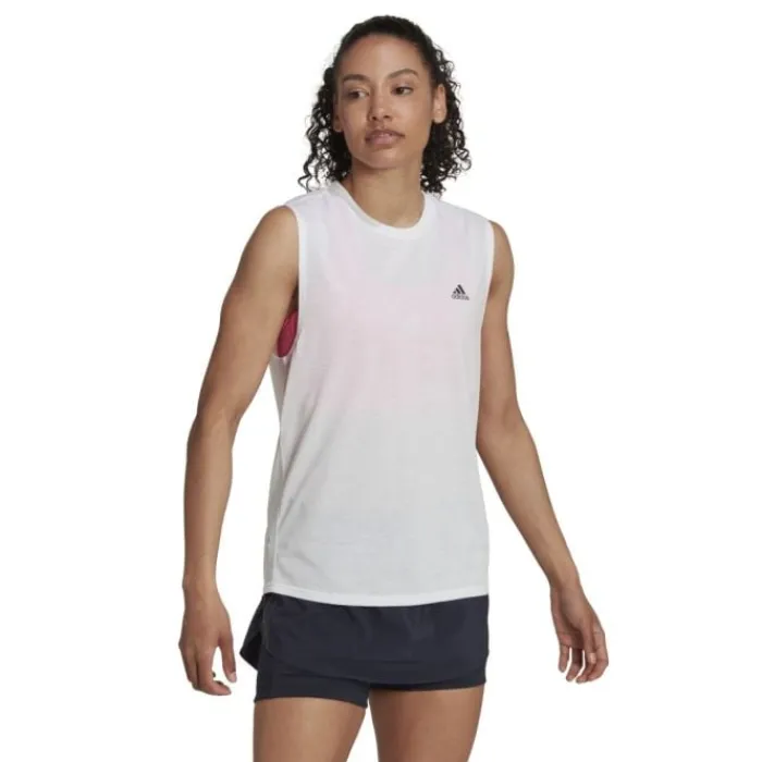 adidas Running Tops & T-shirts^RI 3B Muscle Tank White