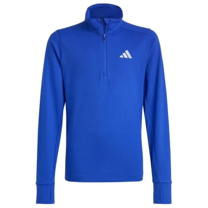 adidas Long Sleeve Running Tops^Run 1/2 Zip Blue