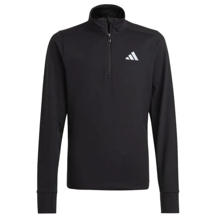 adidas Long Sleeve Running Tops^Run 1/2 Zip Black