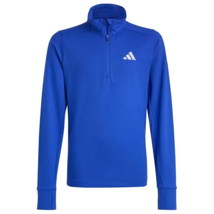 adidas Long Sleeve Running Tops^Run 1/2 Zip Blue