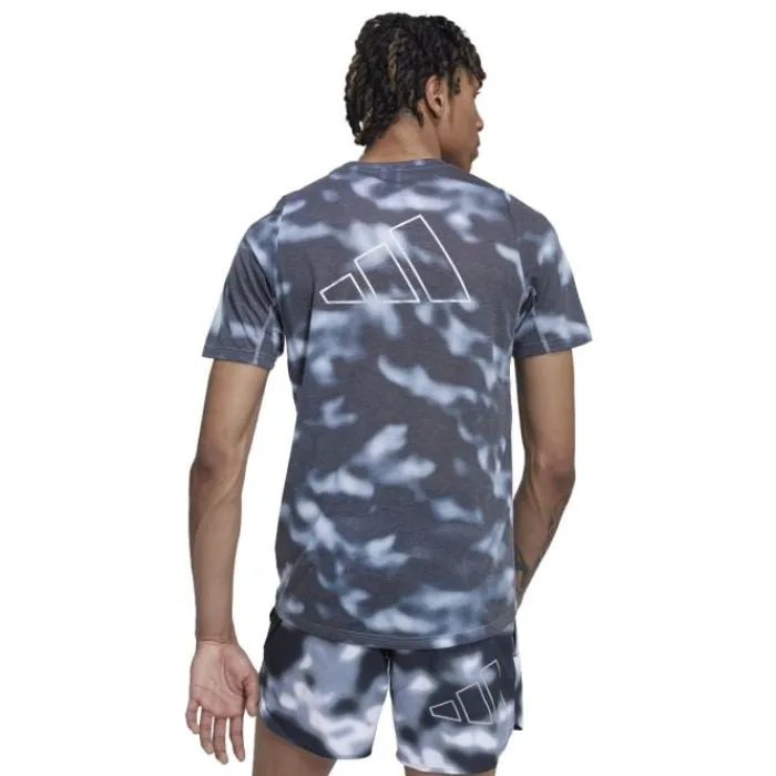 adidas Running Tops & T-shirts^Run Icon Aop Tee White