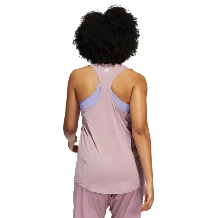 adidas Running Tops & T-shirts^3-Stripes Logo Tank Top Rose