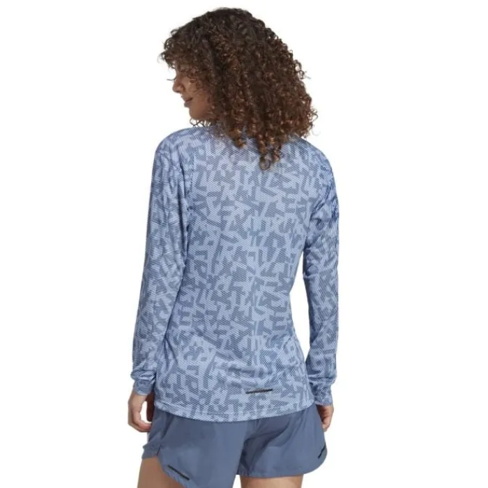 adidas Running Tops & T-shirts^Trail Long Sleeve Gfx Blue