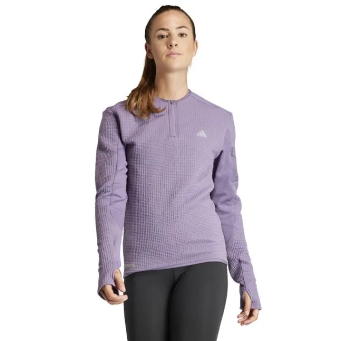 adidas Running Tops & T-shirts^Ult Cte 1/2 Shirt Zip Purple