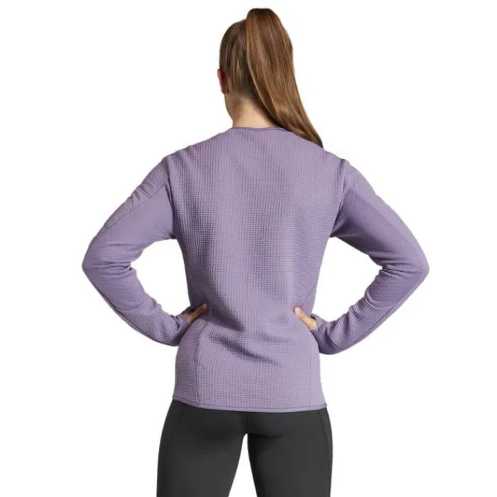 adidas Running Tops & T-shirts^Ult Cte 1/2 Shirt Zip Purple