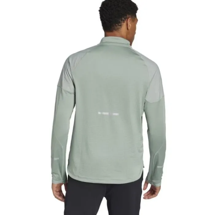 adidas Running Tops & T-shirts^Ultimate Hivis 1/2 LS Green