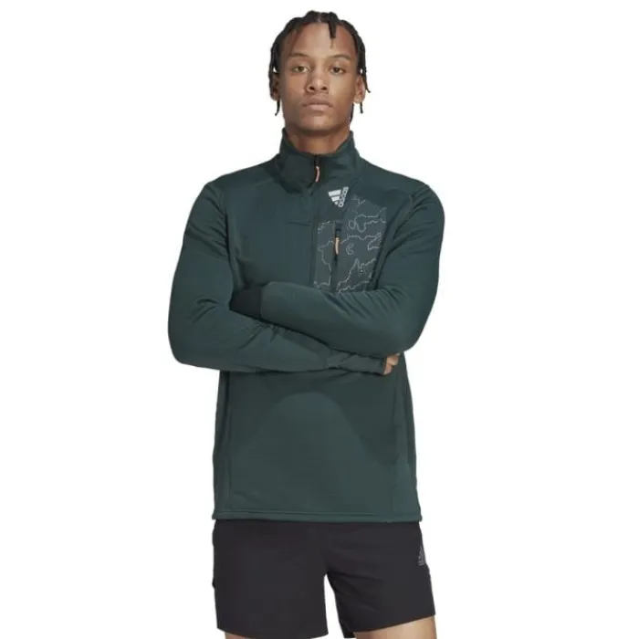 adidas Running Tops & T-shirts^X-City 1/4 Zip Green