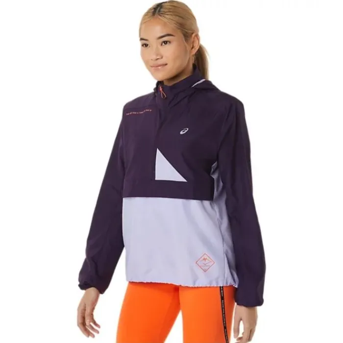 Asics Running Jackets^Fujitrail Anorak Purple