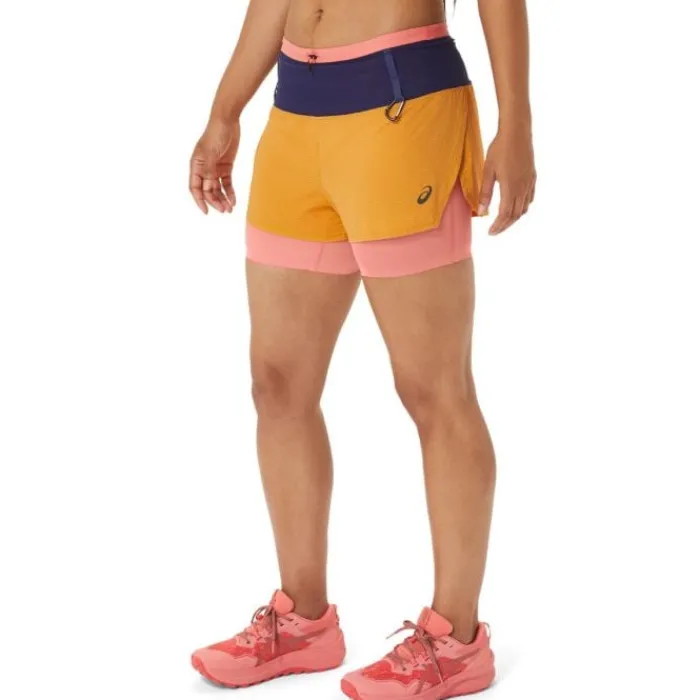 Asics Running Shorts^Fujitrail 2-In-1 Shorts Yellow