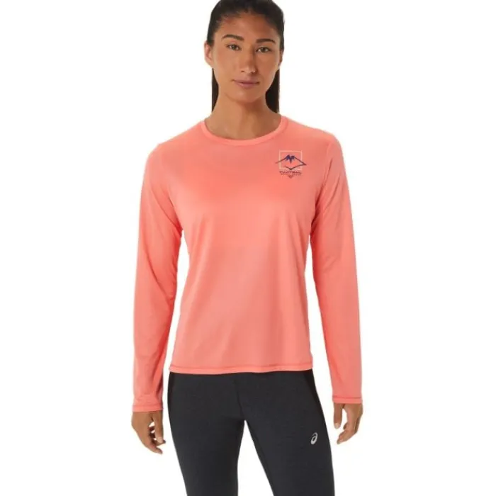 Asics Running Tops & T-shirts^Fujitrail Logo LS Top Orange