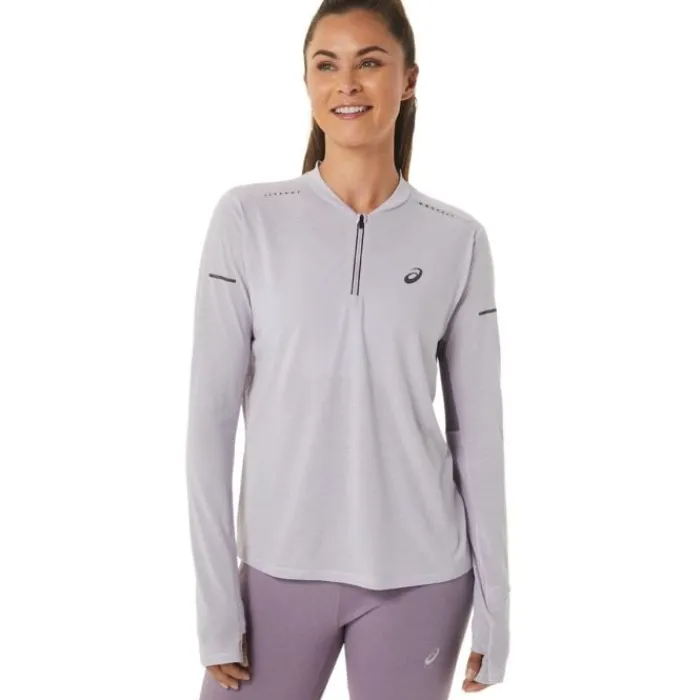 Asics Running Tops & T-shirts^Metarun Half-Zip LS Top Purple