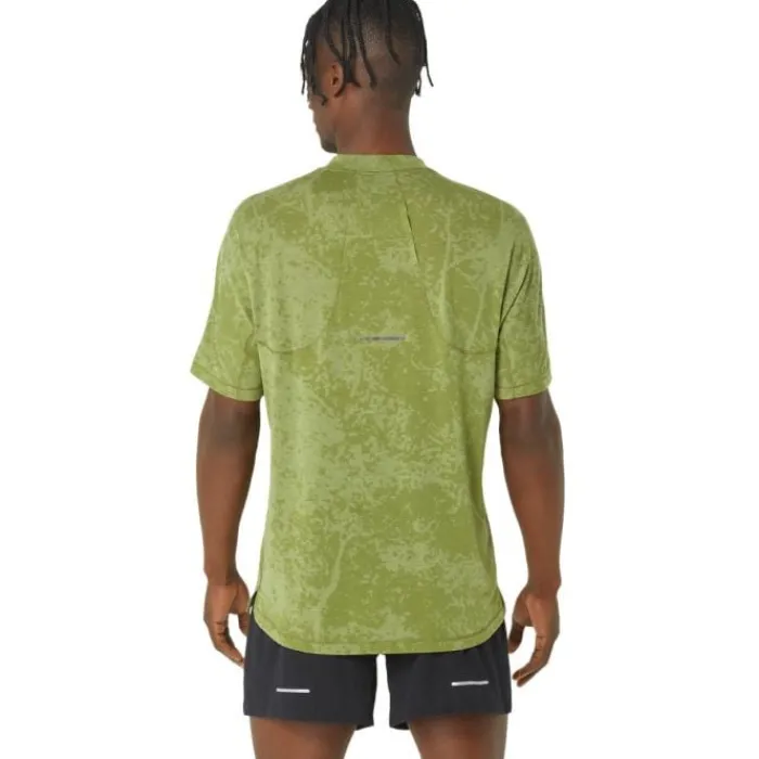 Asics Running Tops & T-shirts^Metarun Pattern 1/2 Zip SS Top Green