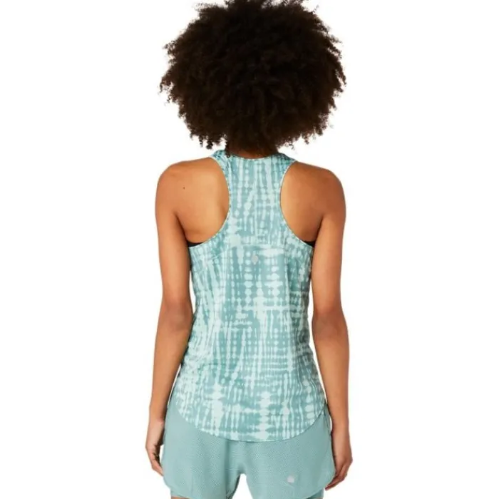 Asics Running Tops & T-shirts^Road All Over Print Tank Green