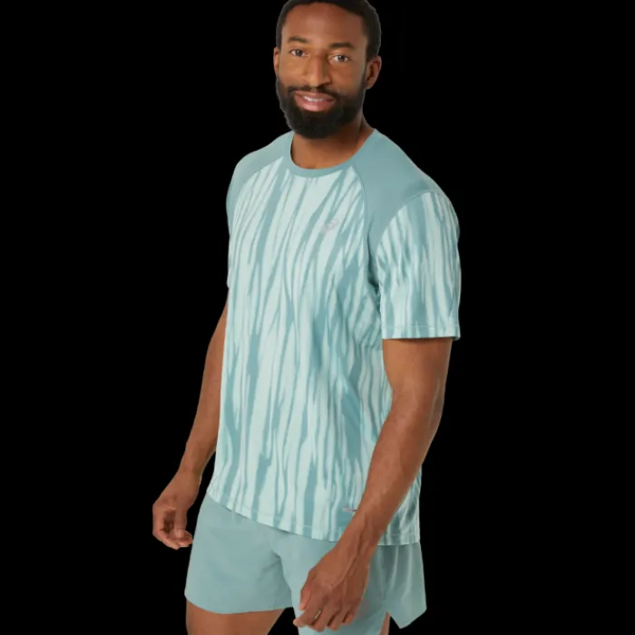 Asics Running Tops & T-shirts^Road AOP SS Top Green