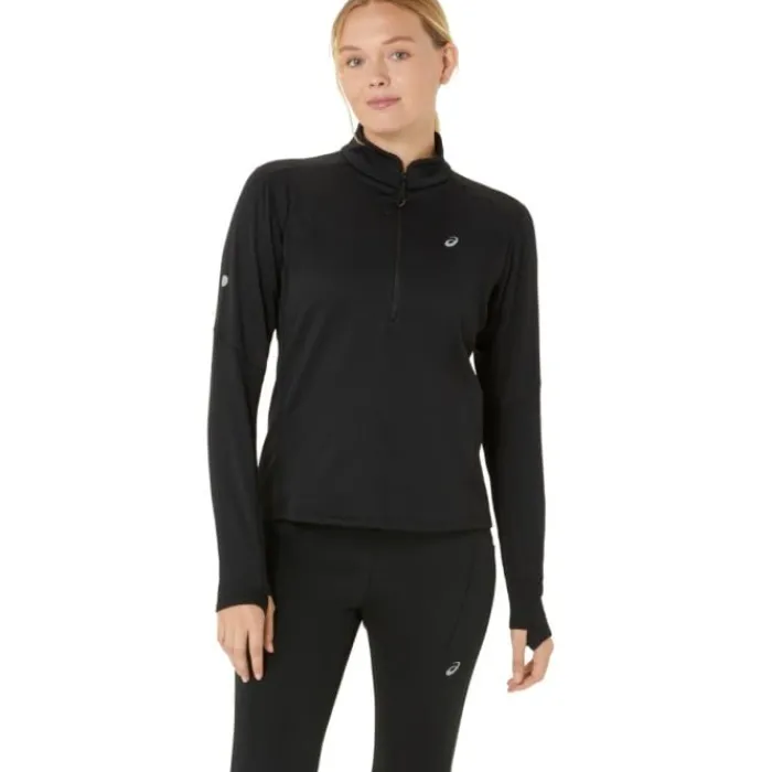 Asics Running Tops & T-shirts^Road Winter 1/2 Zip Midlayer Black