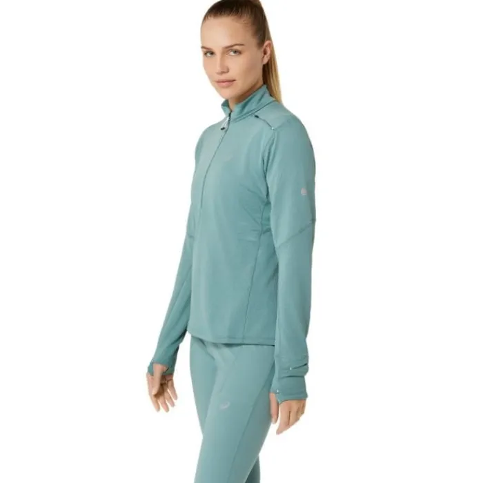 Asics Running Tops & T-shirts^Road Winter 1/2 Zip Midlayer Green