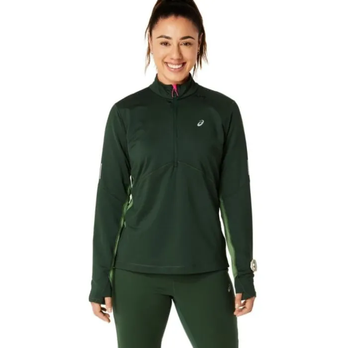 Asics Running Tops & T-shirts^Winter Run 1/2 Zip Midlayer Green
