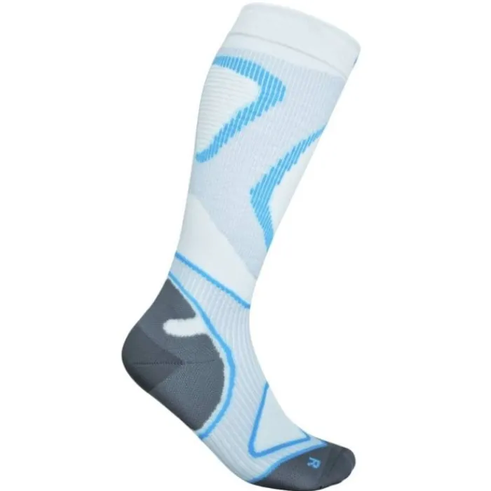 Bauerfeind Socks | Running Socks^Run Performance Compression Socks High Cut White