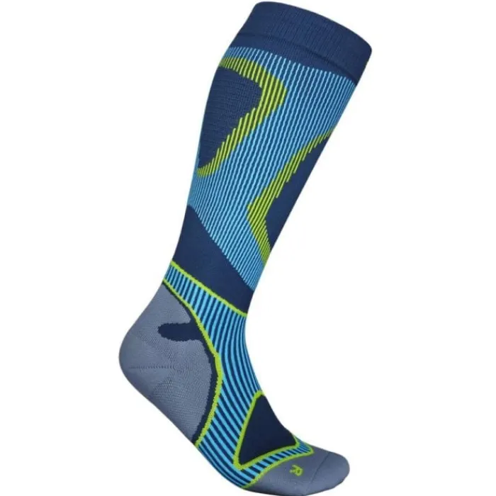 Bauerfeind Socks | Running Socks^Run Performance Compression Socks High Cut Blue