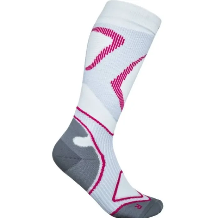 Bauerfeind Socks | Running Socks^Run Performance Compression Socks High Cut White