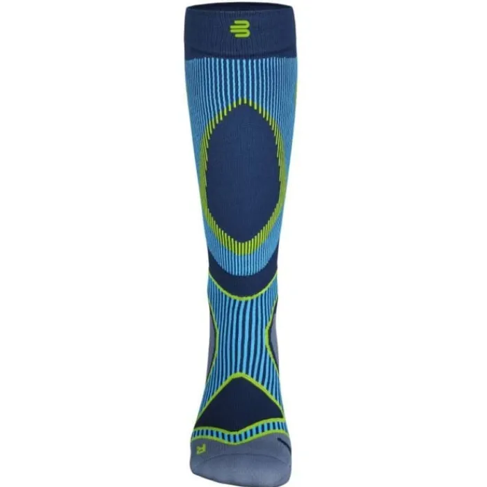 Bauerfeind Socks | Running Socks^Run Performance Compression Socks High Cut Blue
