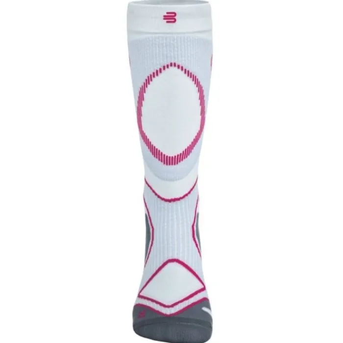 Bauerfeind Socks | Running Socks^Run Performance Compression Socks High Cut White