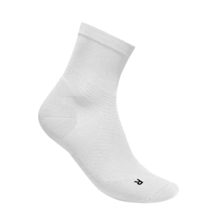 Bauerfeind Socks | Running Socks^Run Ultralight Compression Socks Mid Cut White