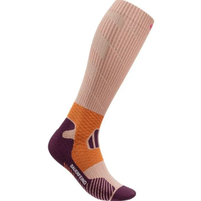 Bauerfeind Socks | Running Socks^Trail Run Compression Socks High Cut Orange