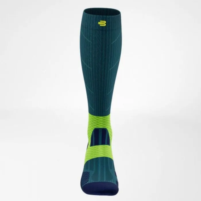 Bauerfeind Socks | Running Socks^Trail Run Compression Socks High Cut Blue