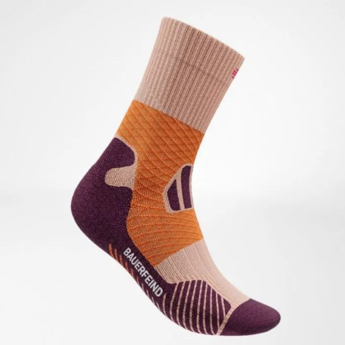 Bauerfeind Socks | Running Socks^Trail Run Compression Socks Mid Cut Orange