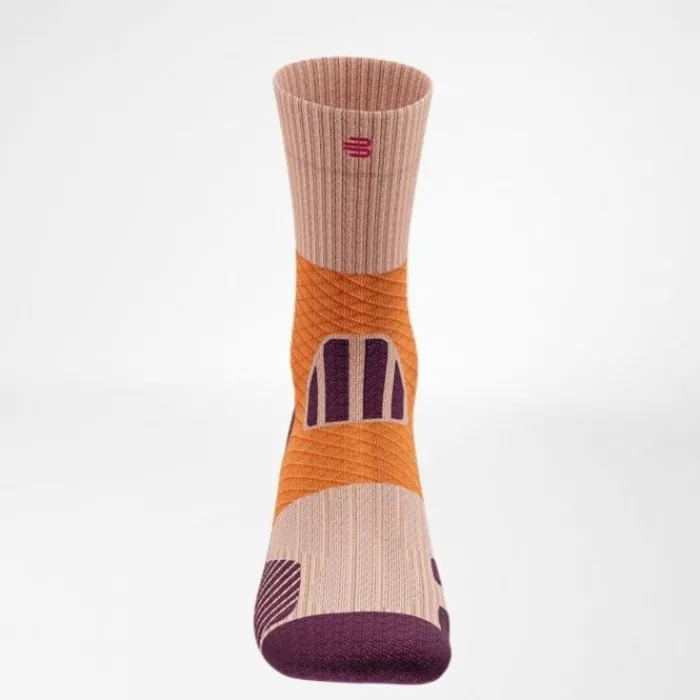 Bauerfeind Socks | Running Socks^Trail Run Compression Socks Mid Cut Orange