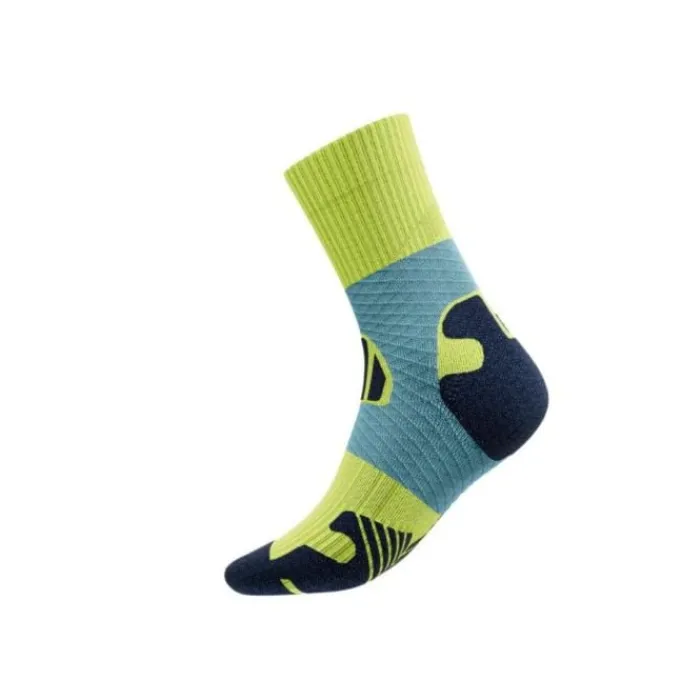 Bauerfeind Socks | Running Socks^Trail Run Compression Socks Mid Cut Blue