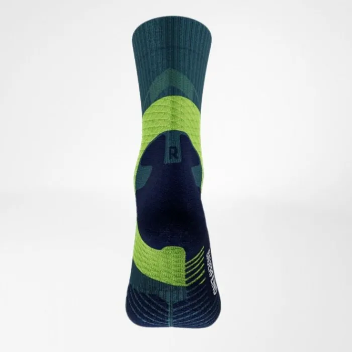 Bauerfeind Running Socks | Running Socks^Trail Run Compression Socks Mid Cut Green