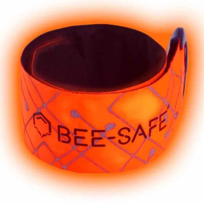 Bee-Safe Reflective Running Gear^Led Click Band USB Red