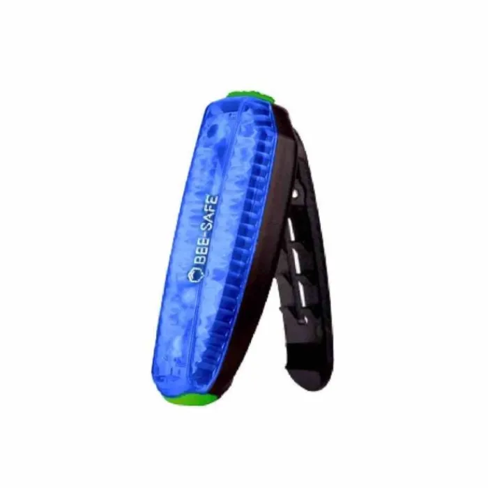 Bee-Safe Reflective Running Gear^Led Clip Light USB Blue