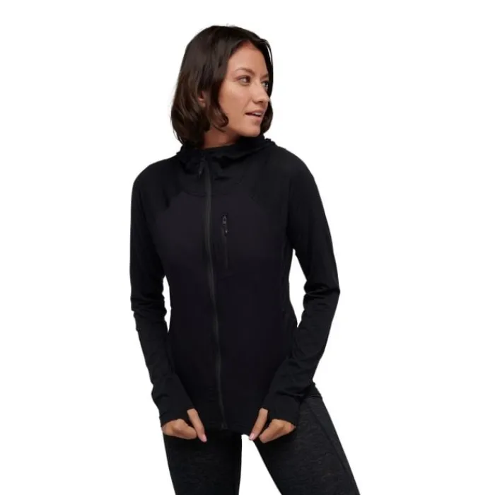 Black Diamond Running Tops & T-shirts^Coefficient LT Hybrid Hoody Black