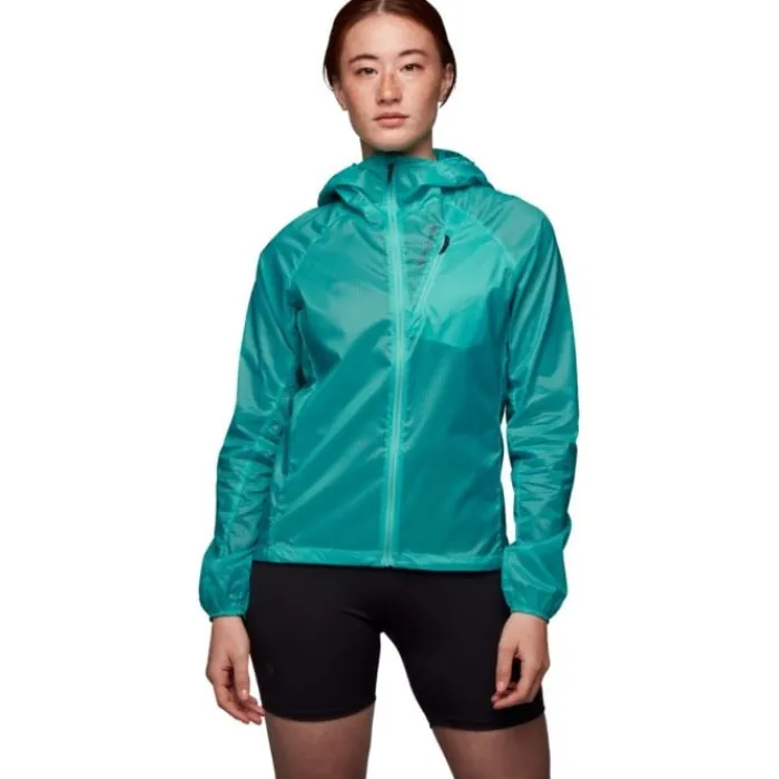 Black Diamond Running Jackets^Distance Wind Shell Green