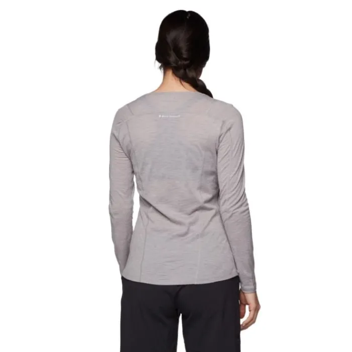 Black Diamond Running Tops & T-shirts^Long Sleeve Rhythm Tee Grey