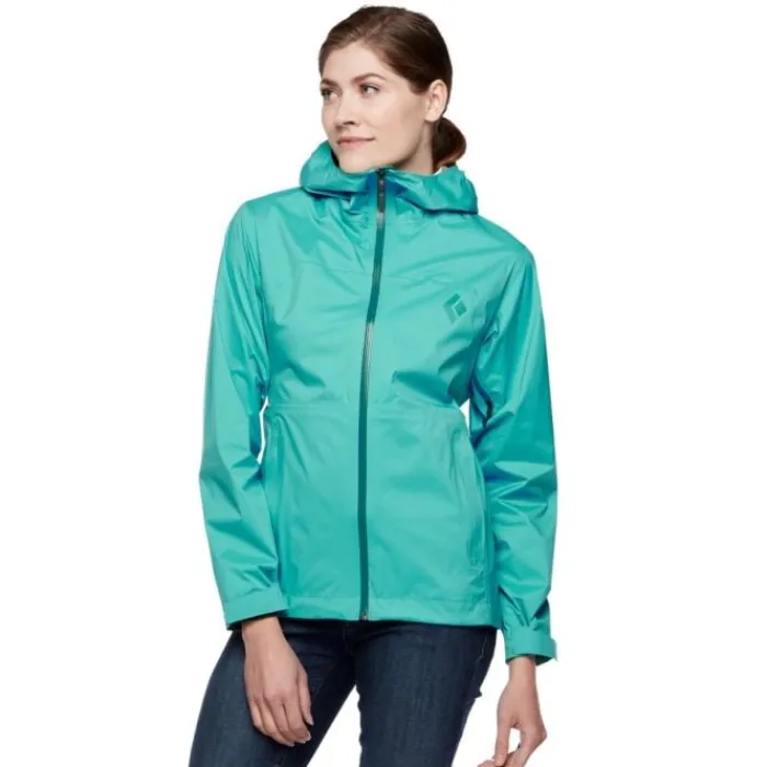 Black Diamond Running Jackets^Stormline Stretch Rain Shell Green