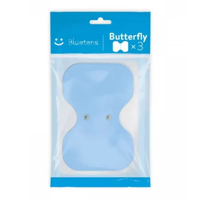 Bluetens Wellness / Recovery^Electrodes Butterfly Wireless Clip 3-pack Blue