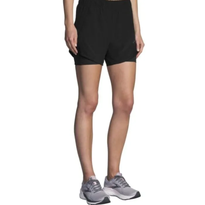 Brooks Running Shorts^Chaser 5" 2In1 Shorts Black