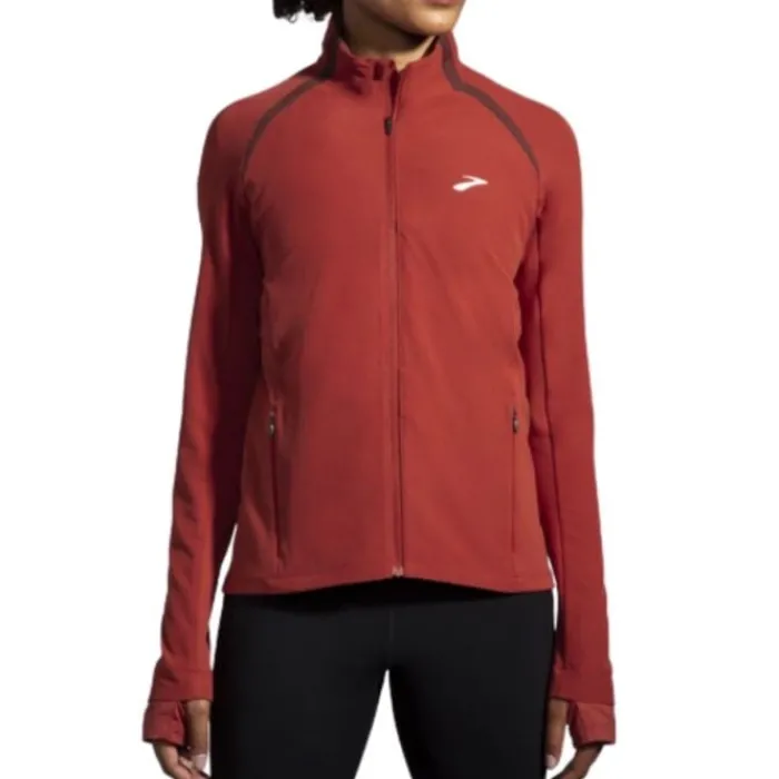Brooks Running Jackets^Fusion Hybrid Jacket Red