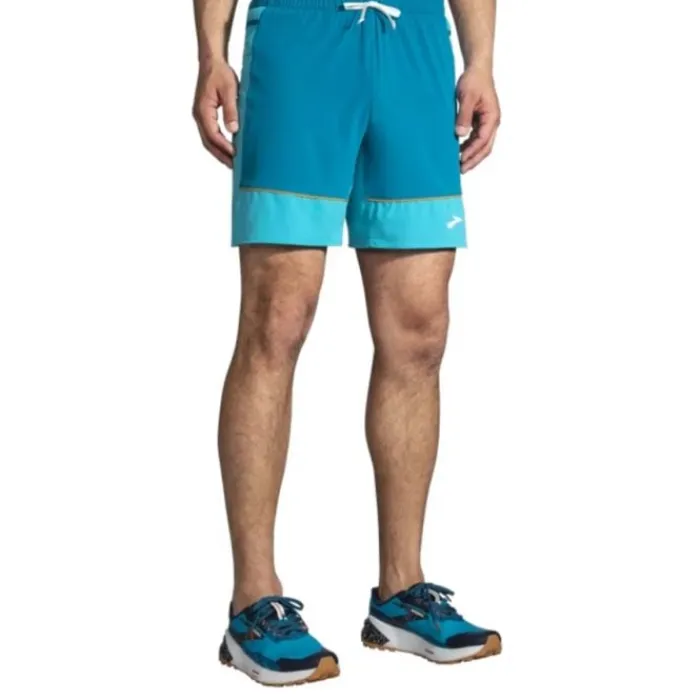 Brooks Running Shorts^High Point 7" 2-in-1 Short Blue